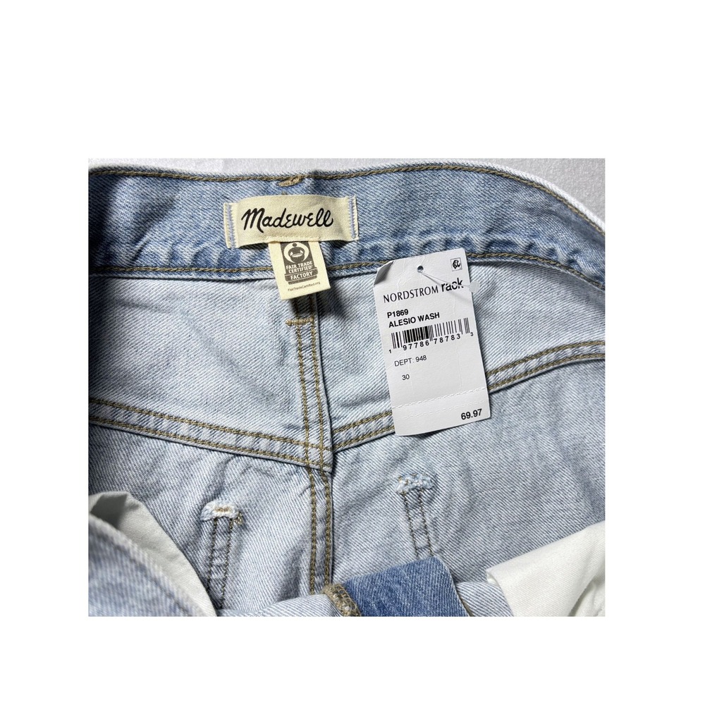 Madewell Alessio Superwide Leg Jeans W30 Light Wash High Waist 90s Style NWT - Picture 4 of 4